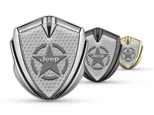 Jeep Emblema Silicone Badge Disegno Max Costruita